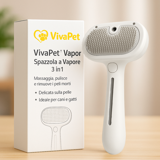 VivaPet™ Vapor Plus - Spazzola a Vapore 3 in 1