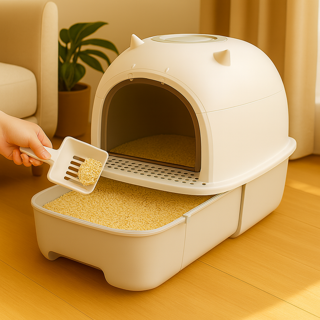 Lettiera VivaPet™ | Lettiera chiusa con cassetto estraibile + Paletta Omaggio