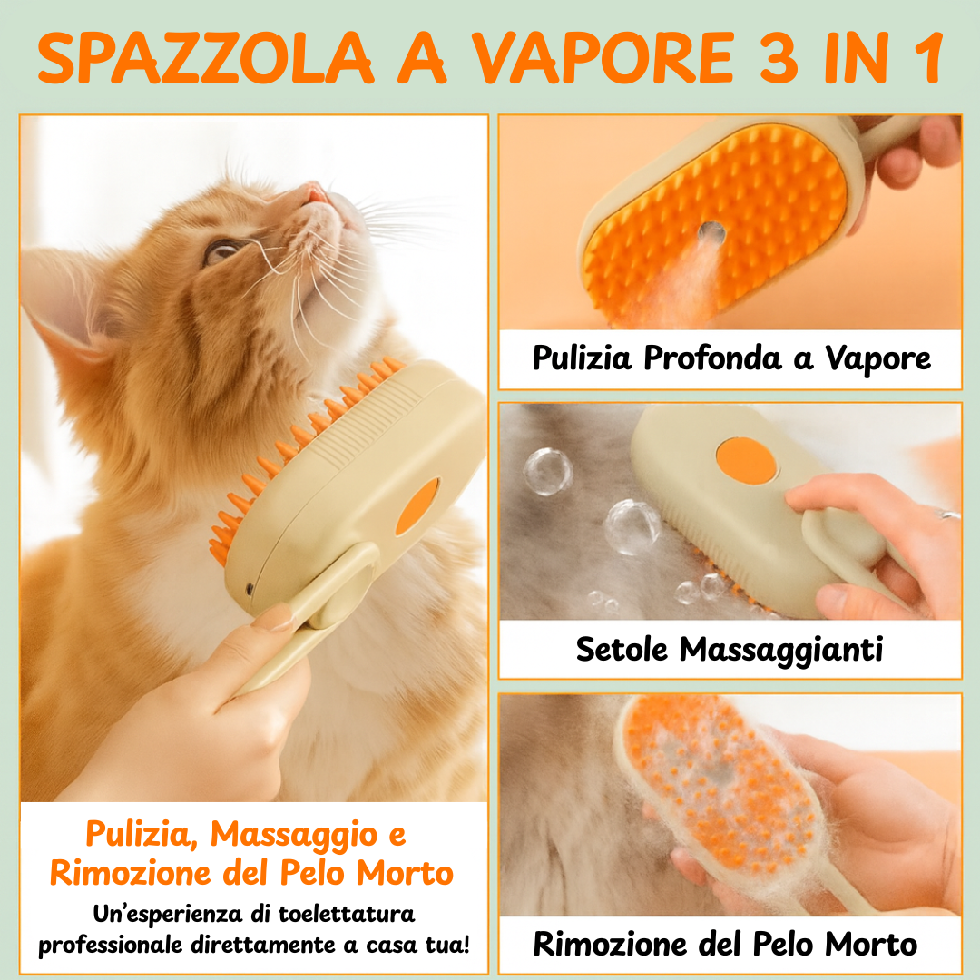 Spazzola a Vapore 3 in 1 - OFFERTA 2x1🎁
